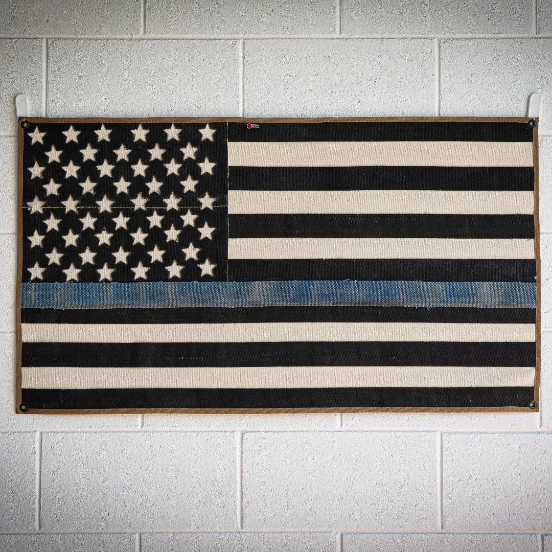 American Flag - Fire Hose - Thin Blue Line Recycled Firefighter