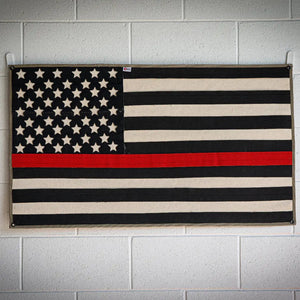 American Flag - Fire Hose - Thin Red Line Recycled Firefighter