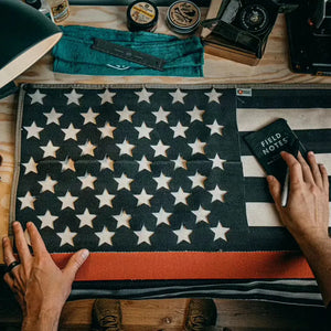 American Flag - Fire Hose - Thin Red Line Recycled Firefighter