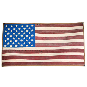 American Flag - Fire Hose - Vintage Recycled Firefighter