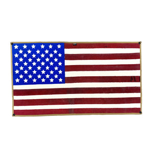 American Flag - Fire Hose - Vintage Recycled Firefighter