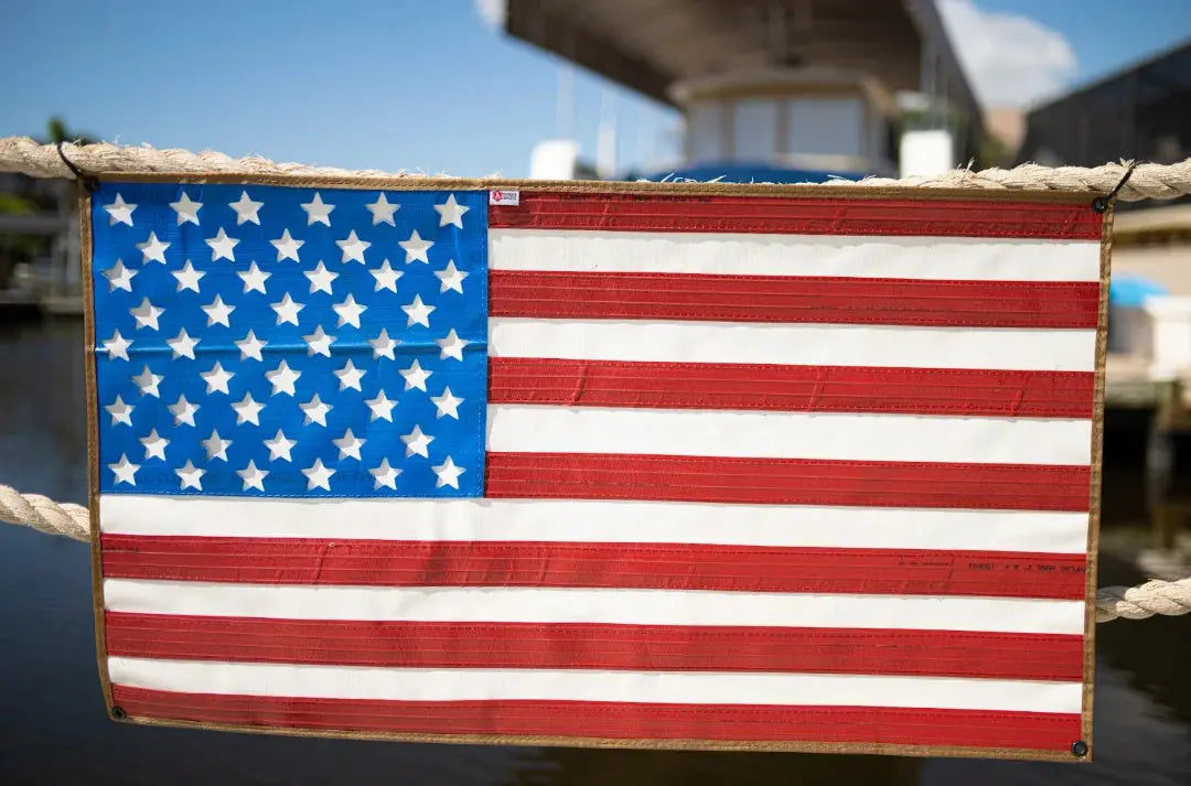 American Flag - Rubber Fire Hose - Waterproof Recycled Firefighter