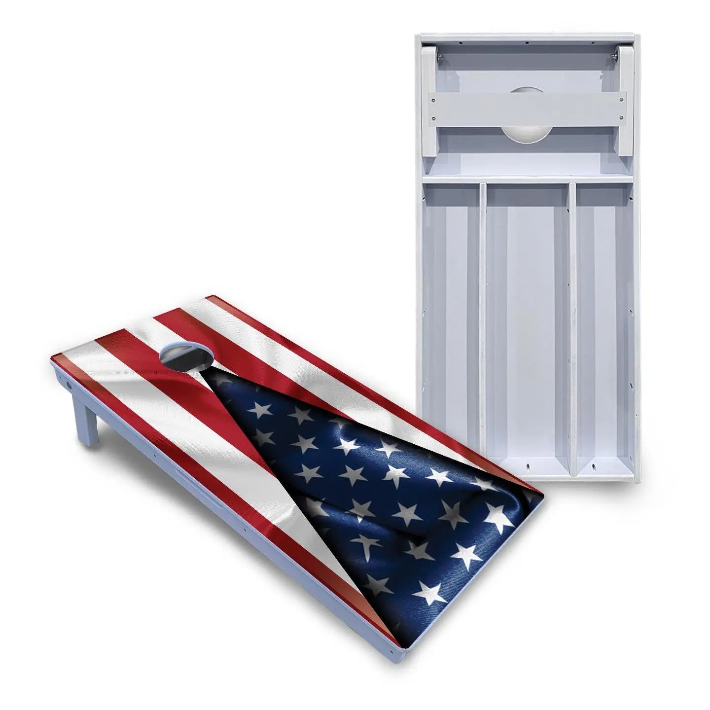 American Flag Triangle Cornhole Boards - All Weather Series Cornhole Solutions