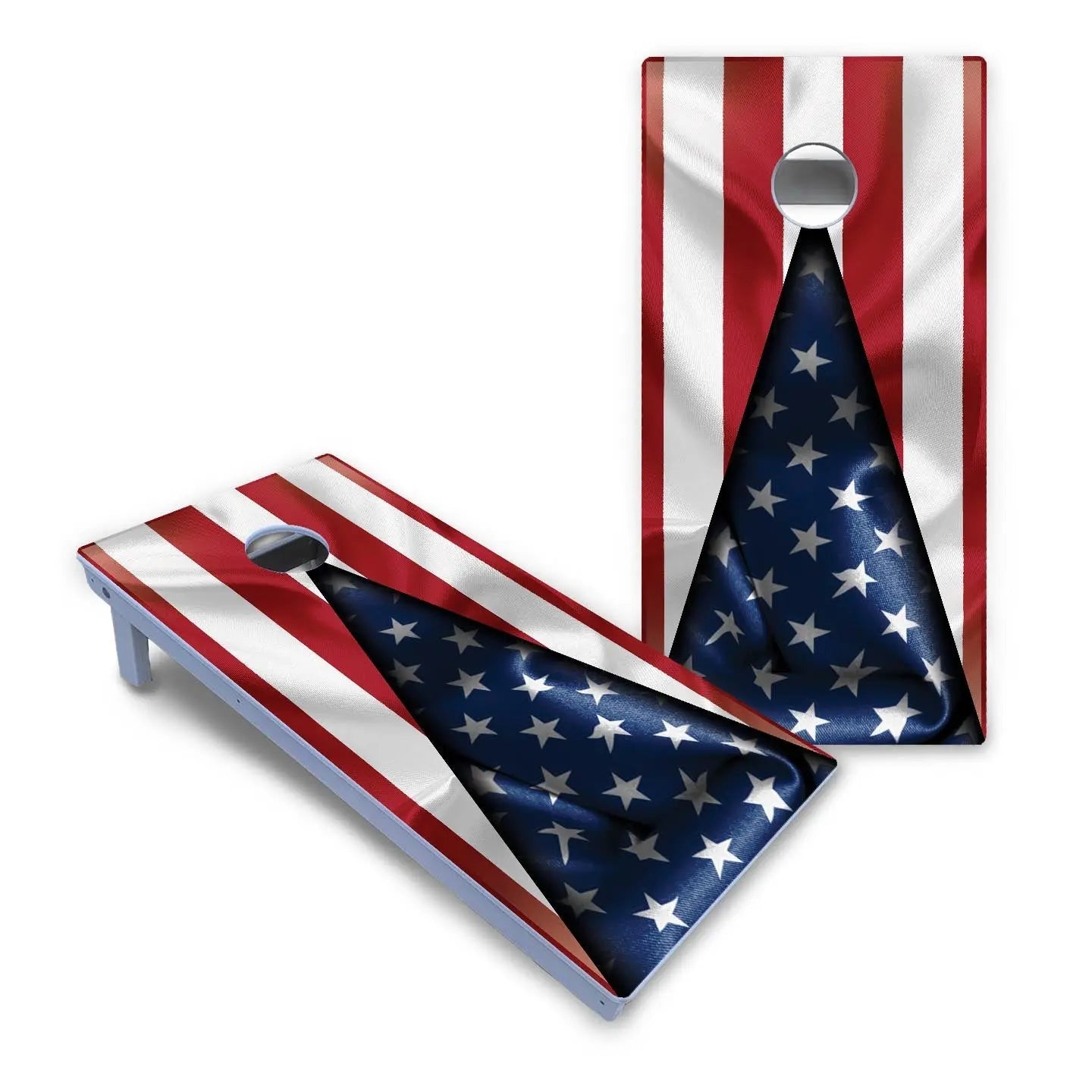 American Flag Triangle Cornhole Boards - All Weather Series Cornhole Solutions