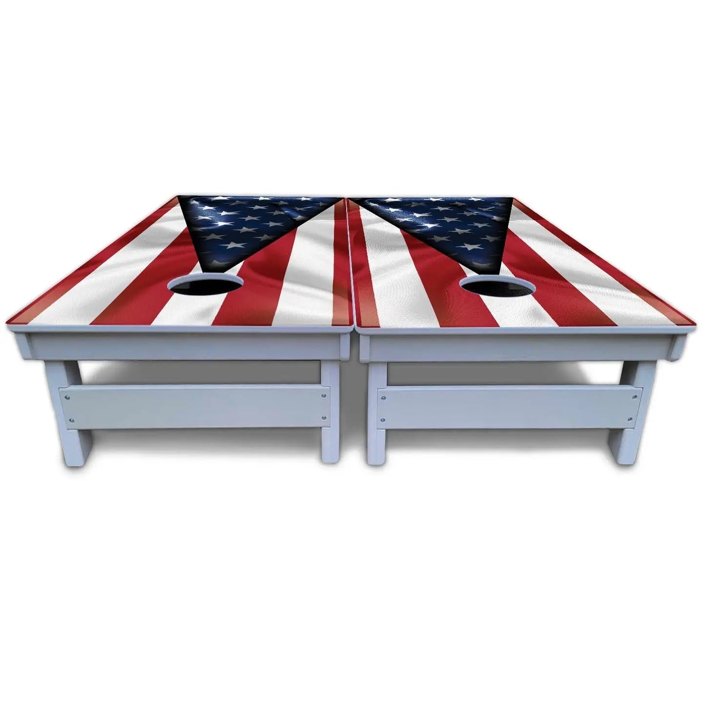 American Flag Triangle Cornhole Boards - All Weather Series Cornhole Solutions