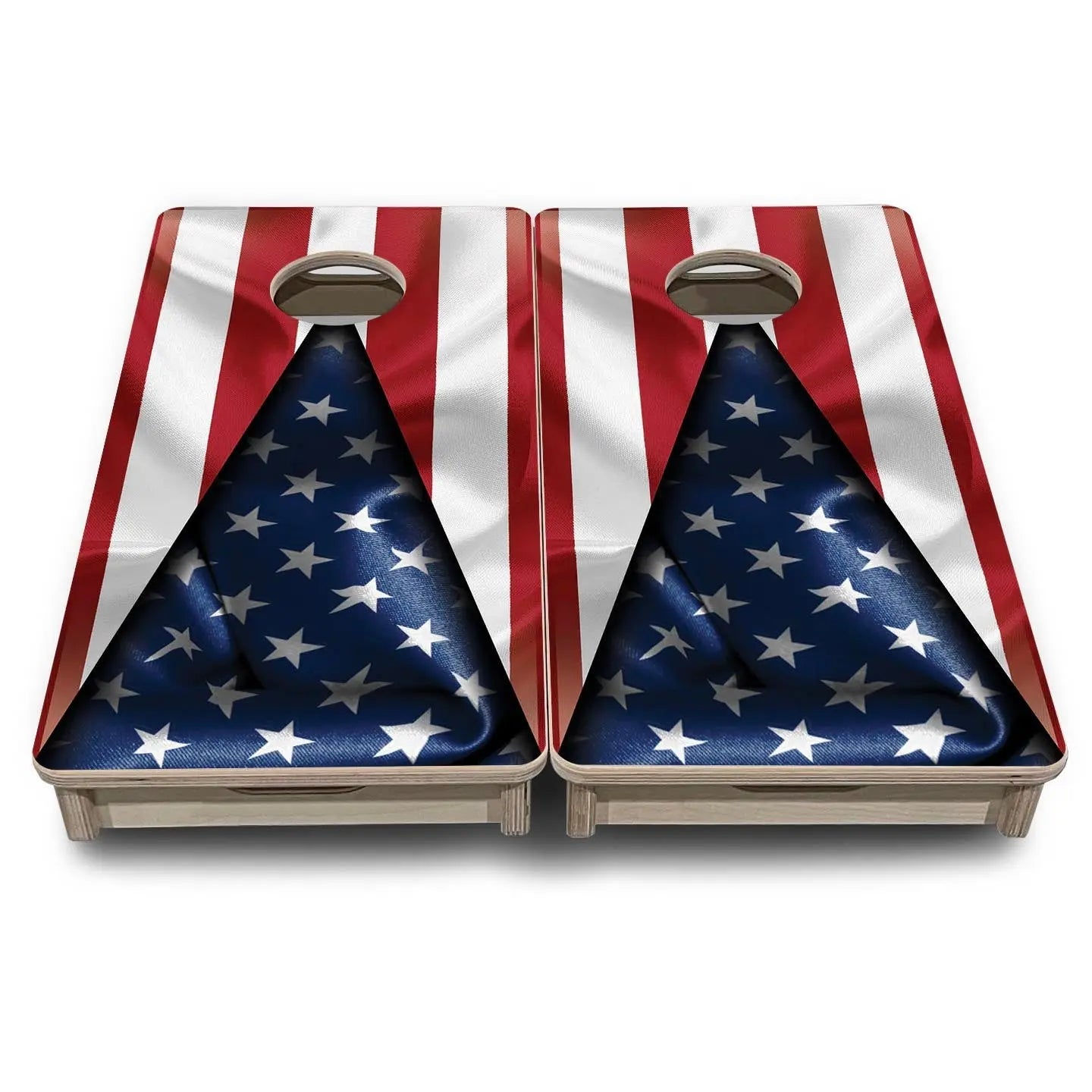 American Flag Triangle - Mini or Vacation Size Cornhole Boards Cornhole Solutions