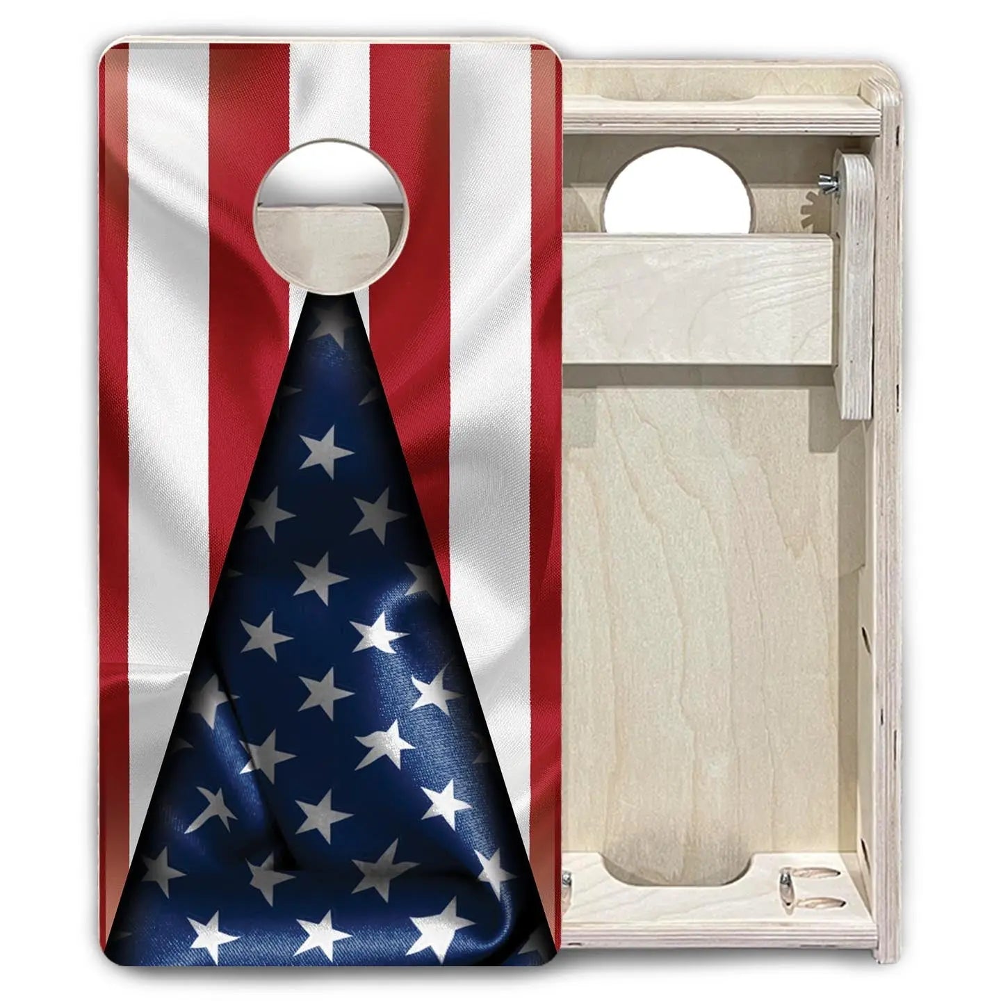 American Flag Triangle - Mini or Vacation Size Cornhole Boards Cornhole Solutions