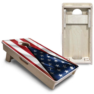 American Flag Triangle - Mini or Vacation Size Cornhole Boards Cornhole Solutions