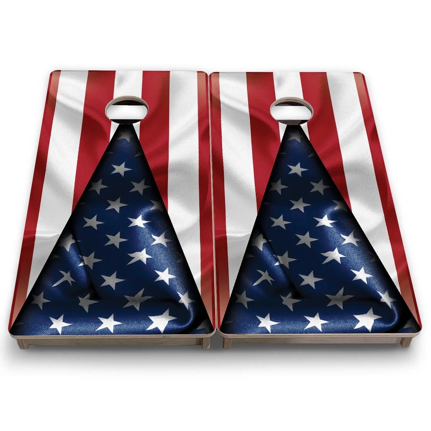 American Flag Triangle - Mini or Vacation Size Cornhole Boards Cornhole Solutions