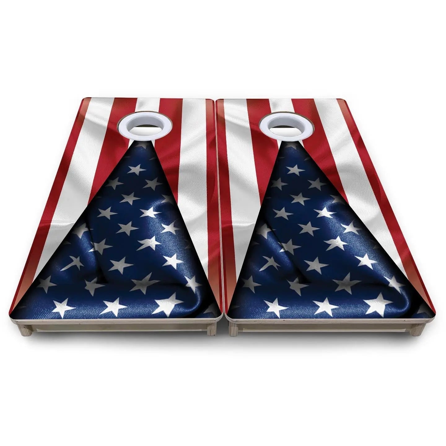 American Flag Triangle - Mini or Vacation Size Cornhole Boards Cornhole Solutions