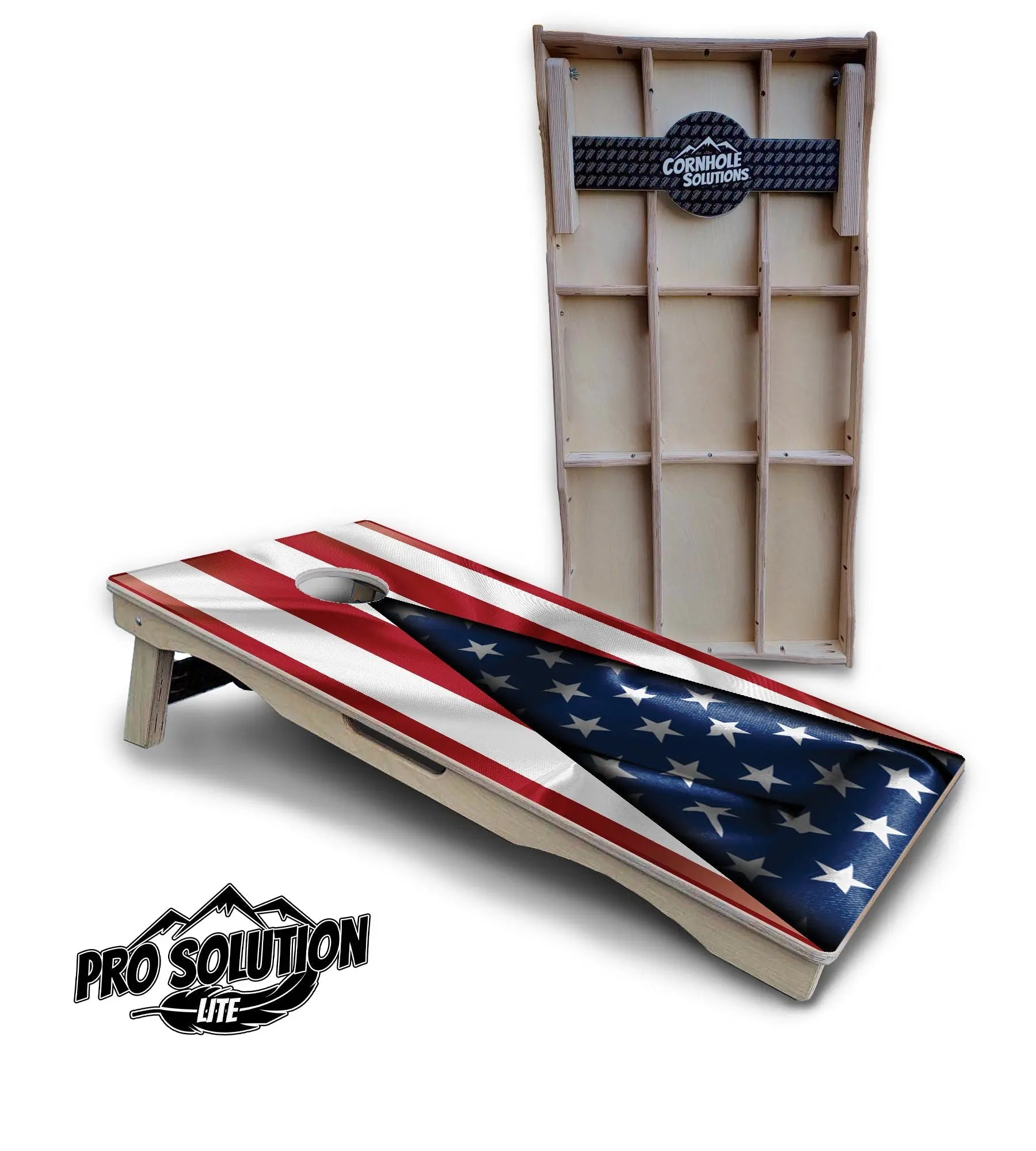 American Flag630 Cornhole Boards - Pro Solution Lite Series Cornhole Solutions