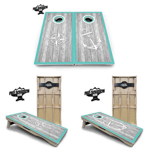 Anchor & Compass Cornhole Boards - Pro Solution Elite Series Cornhole Solutions
