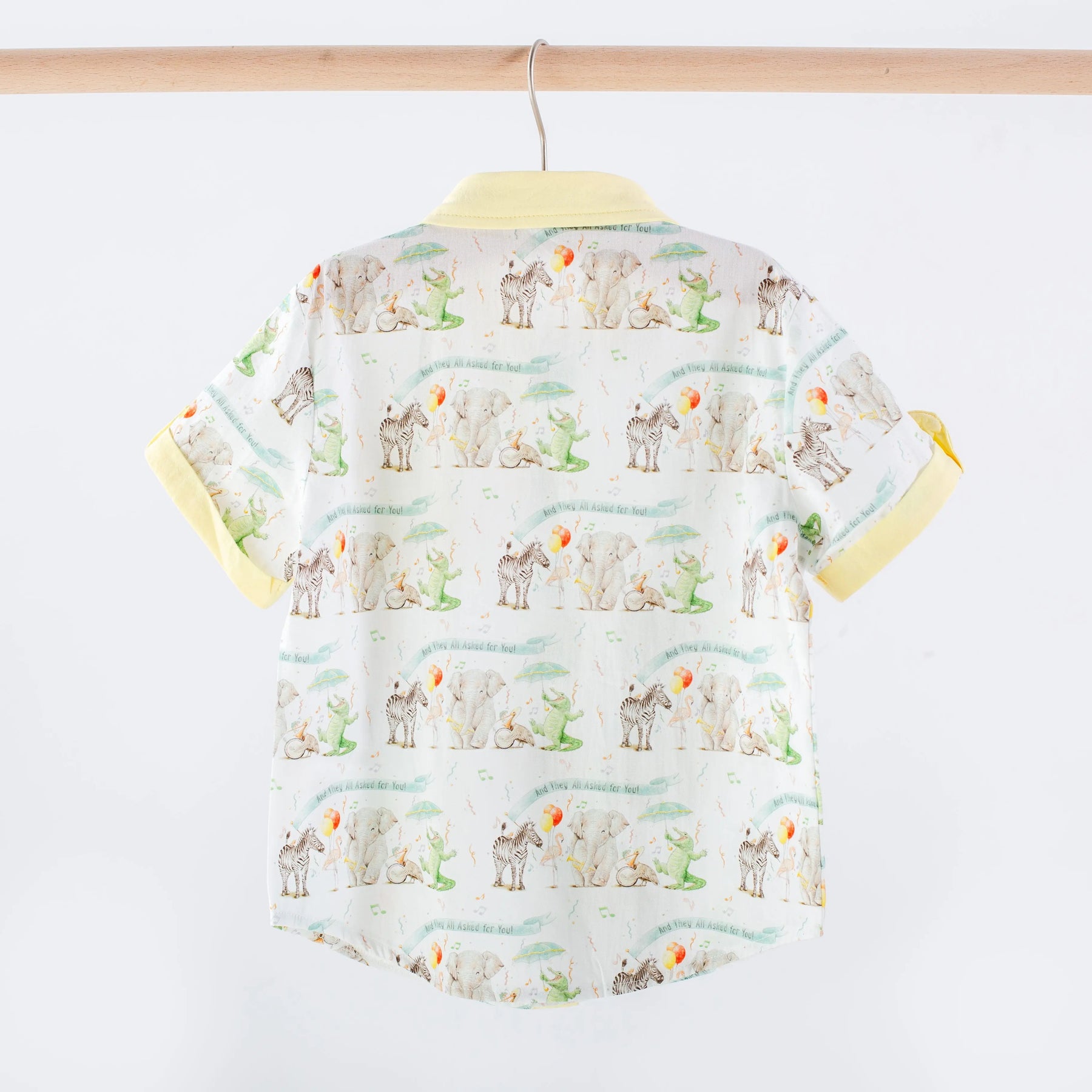 And They All Asked for You Kids Short Sleeve Collared Shirt Nola Tawk