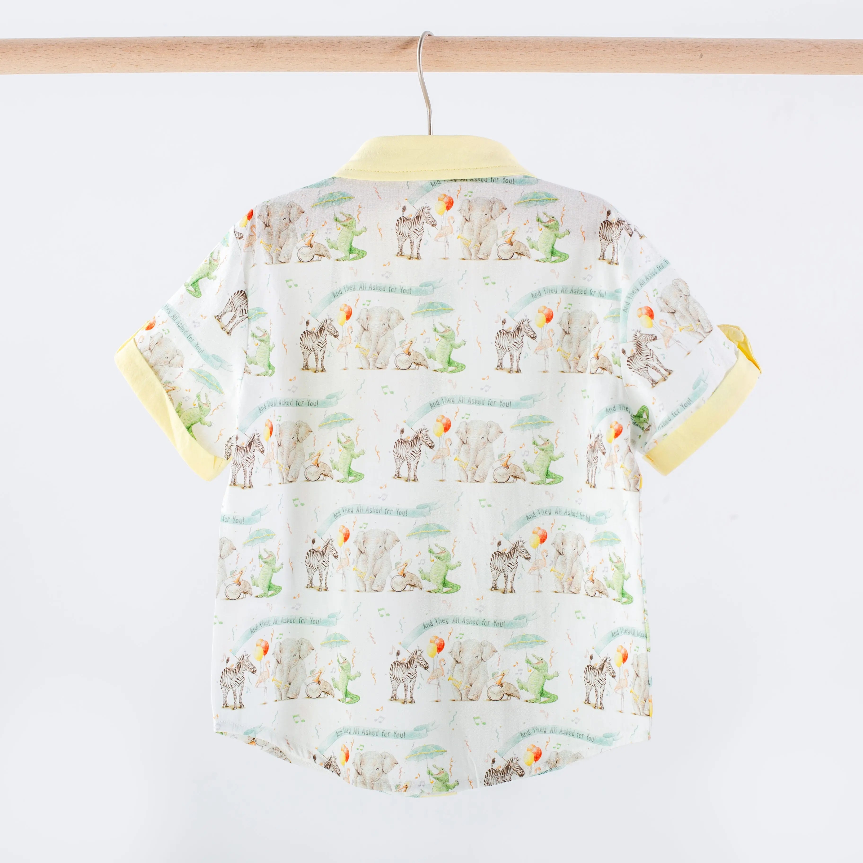 And They All Asked for You Kids Short Sleeve Collared Shirt Nola Tawk