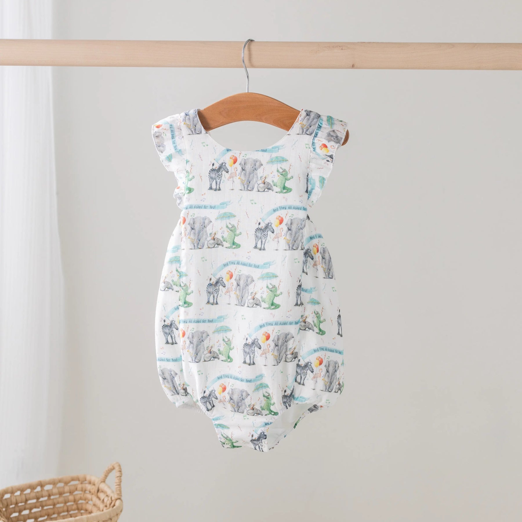 And They All Asked for You Organic Muslin Bubble Romper Nola Tawk