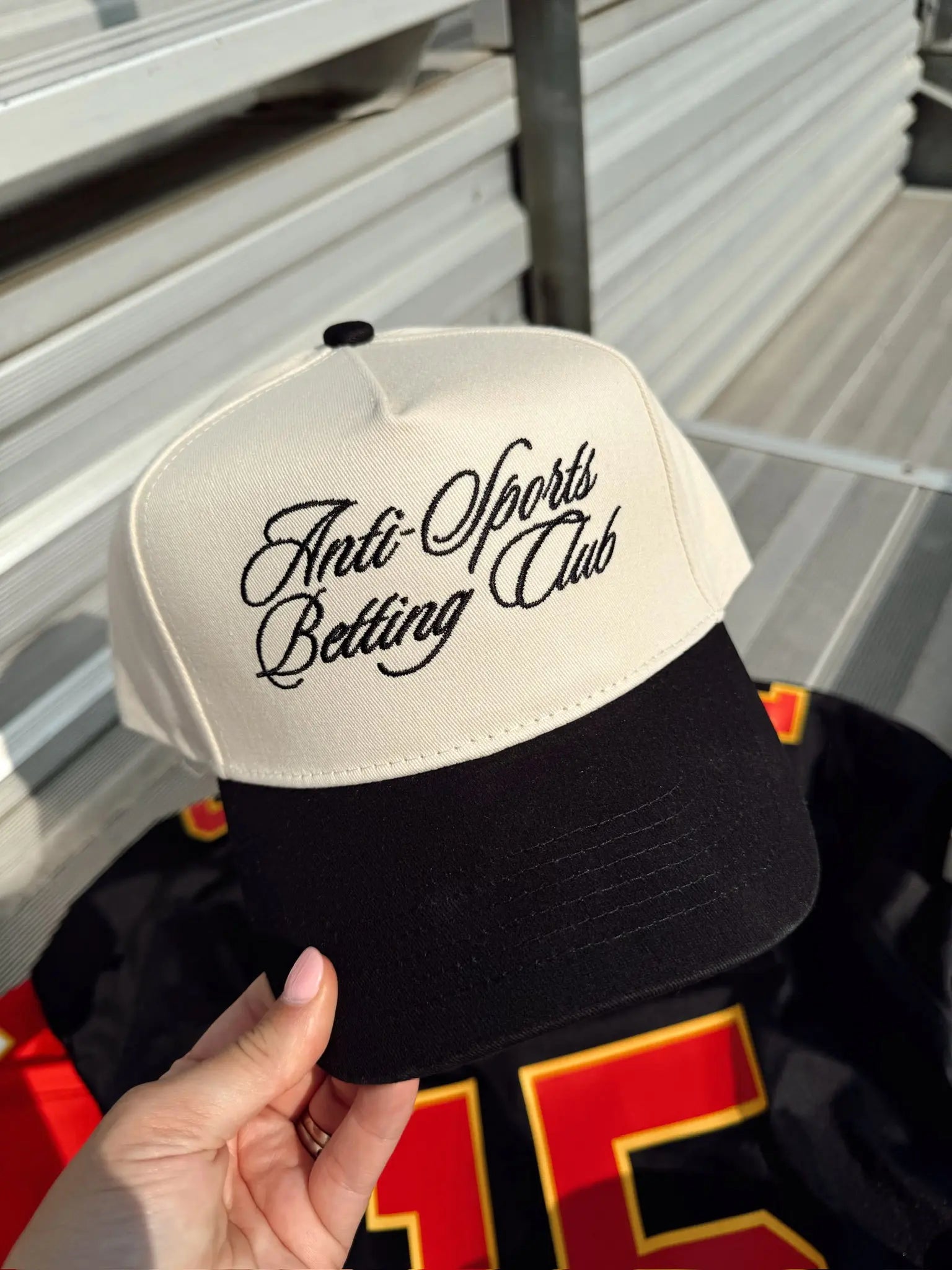 Anti Sports Betting Club - Black Vintage Trucker Hat KenzKustomz