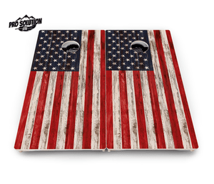 Antique Flag Cornhole Boards – Pro Lite or Pro Elite