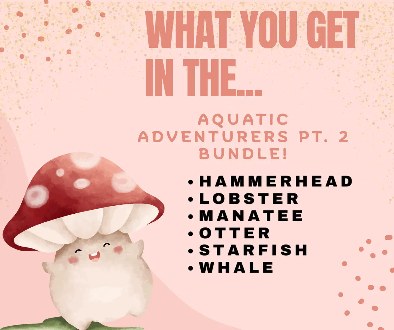 Aquatic Adventurers Fidget Bundle: Hammerhead, Lobster, Manatee, Otter, Starfish, Whale Sensory Toys - Shop at Main Street Collective!