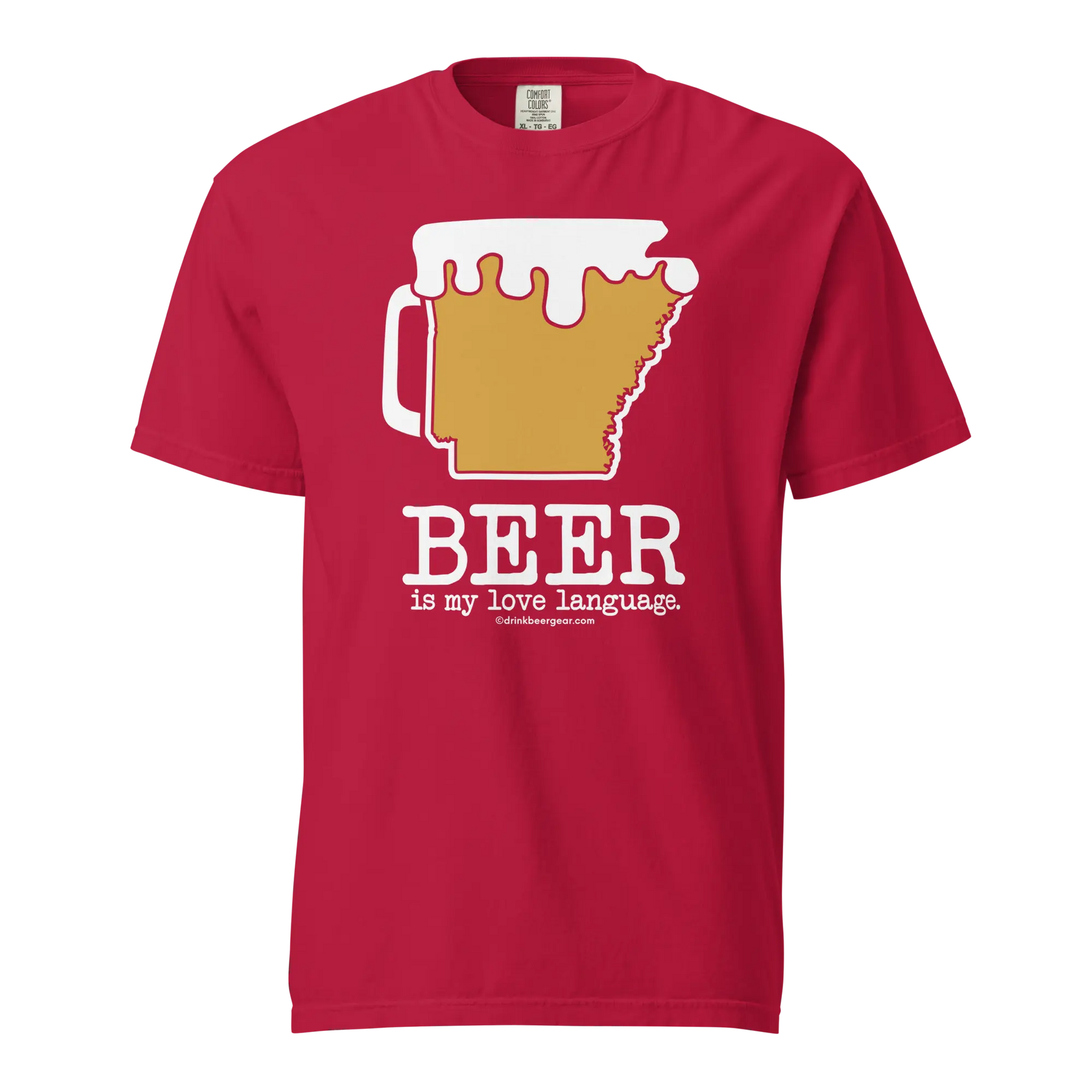 Arkansas Beer Mug Tee – Beer Is My Love Language. - COMFORT COLORS BRAND TEE Drink Beer Gear