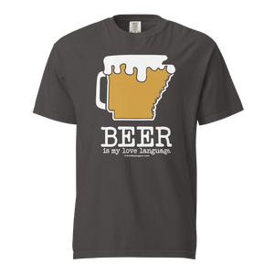 Arkansas Beer Mug Tee – Beer Is My Love Language. - COMFORT COLORS BRAND TEE Drink Beer Gear