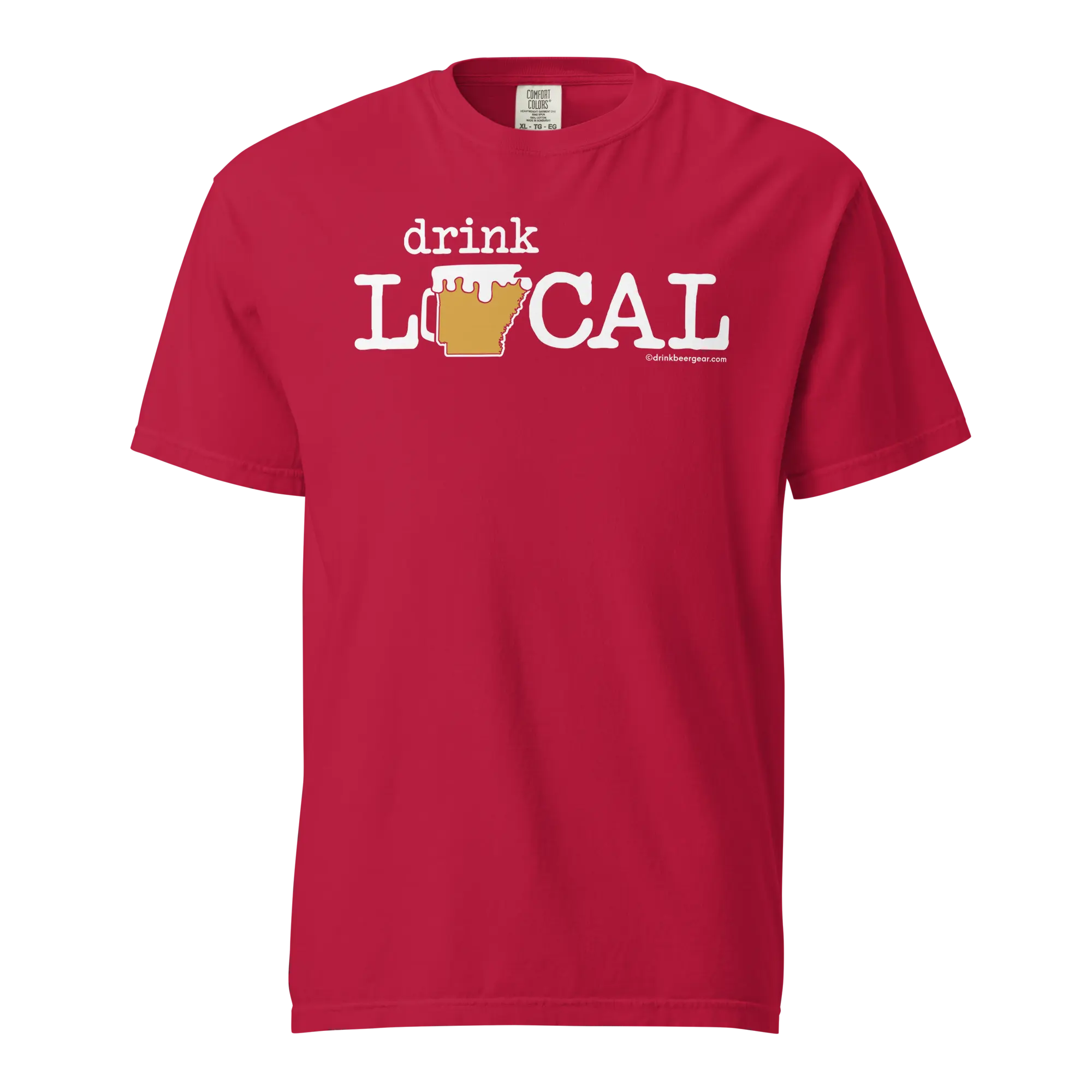 Arkansas Beer Mug Tee – Drink Local - COMFORT COLORS BRAND TEE Drink Beer Gear