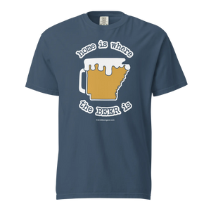 Arkansas Beer Mug Tee – Home Is Where The Beer Is - COMFORT COLORS BRAND TEE Drink Beer Gear