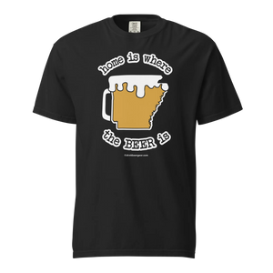 Arkansas Beer Mug Tee – Home Is Where The Beer Is - COMFORT COLORS BRAND TEE Drink Beer Gear
