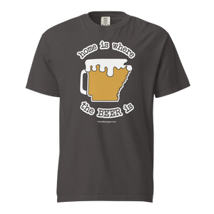 Arkansas Beer Mug Tee – Home Is Where The Beer Is - COMFORT COLORS BRAND TEE Drink Beer Gear
