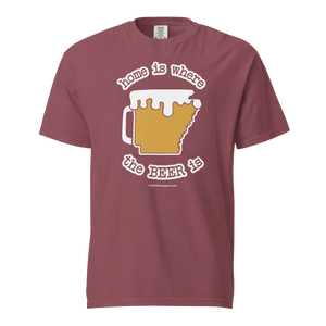 Arkansas Beer Mug Tee – Home Is Where The Beer Is - COMFORT COLORS BRAND TEE Drink Beer Gear