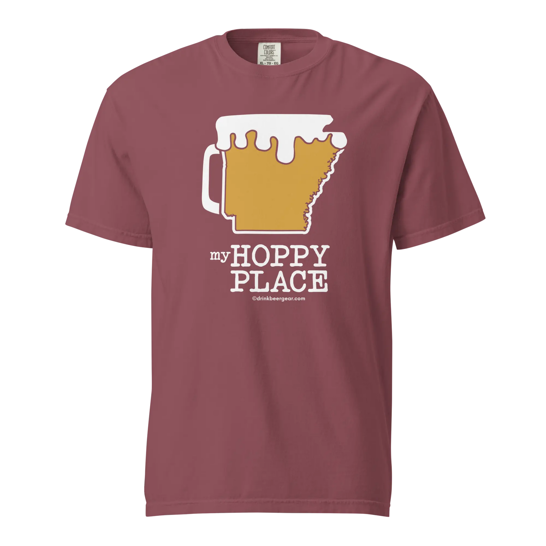 Arkansas Beer Mug Tee – My Hoppy Place - COMFORT COLORS BRAND TEE Drink Beer Gear