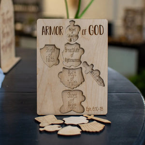 Armor of God Wood Puzzle Still Magnolia