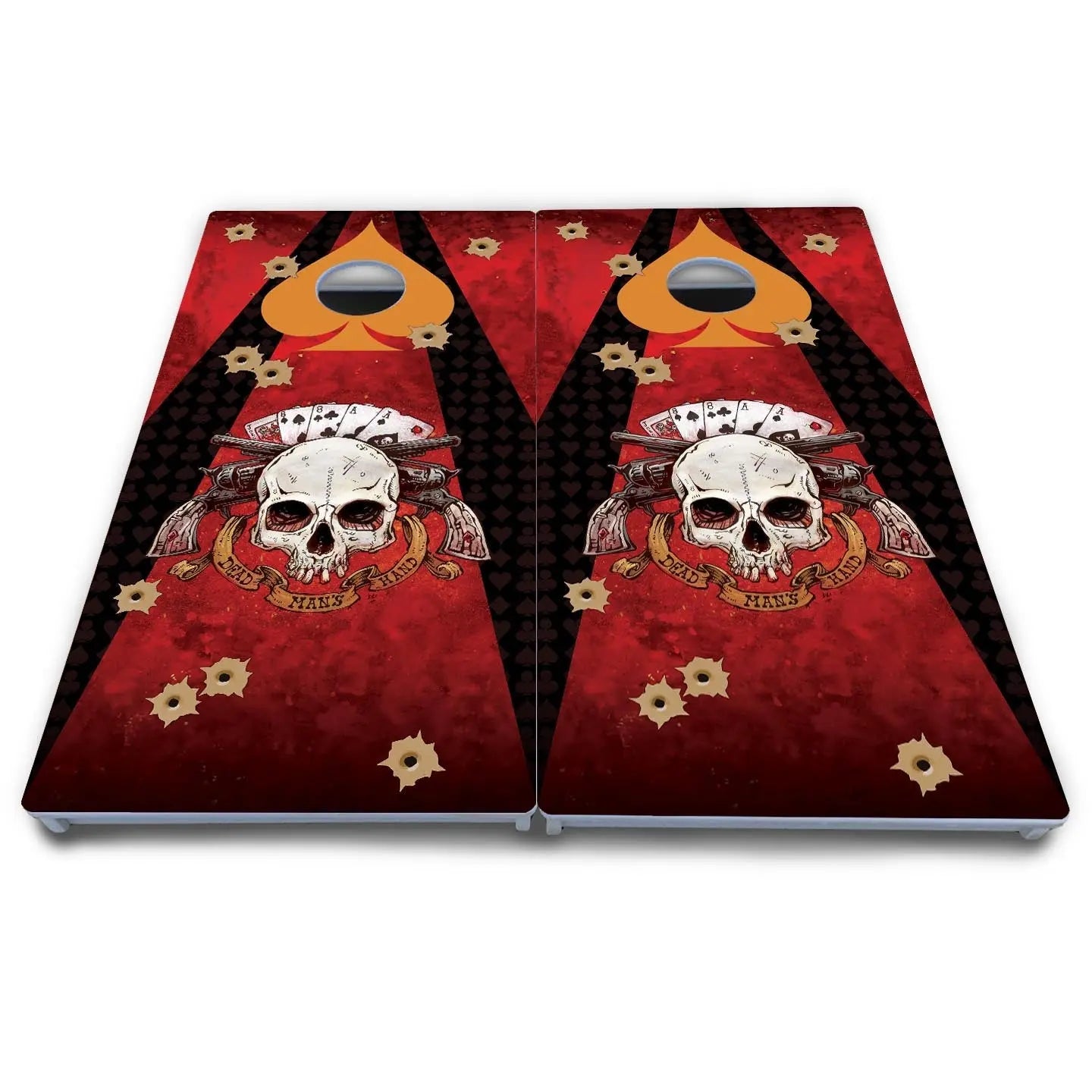 Artist Series Cornhole Boards - All Weather Series - Deadman's Hand Cornhole Solutions