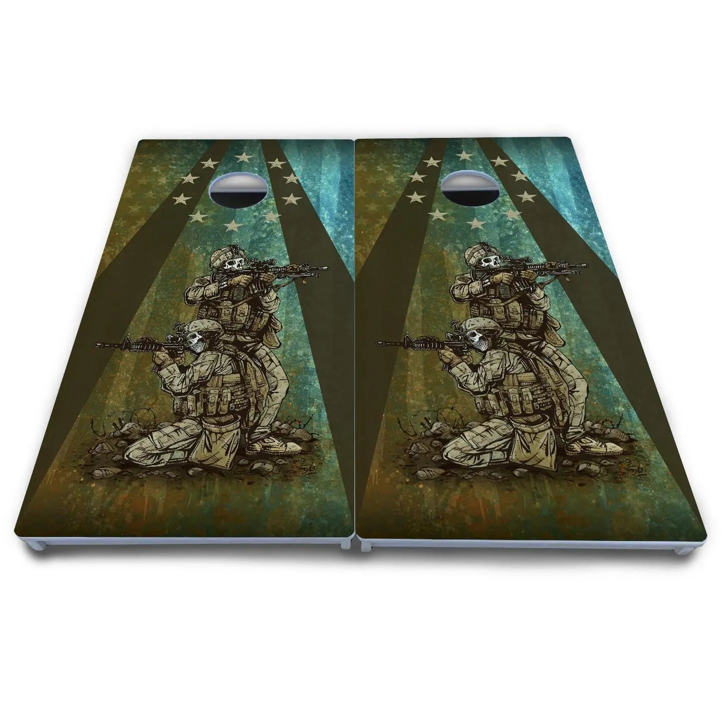 Artist Series Cornhole Boards - All Weather Series - Got Your Six Cornhole Solutions