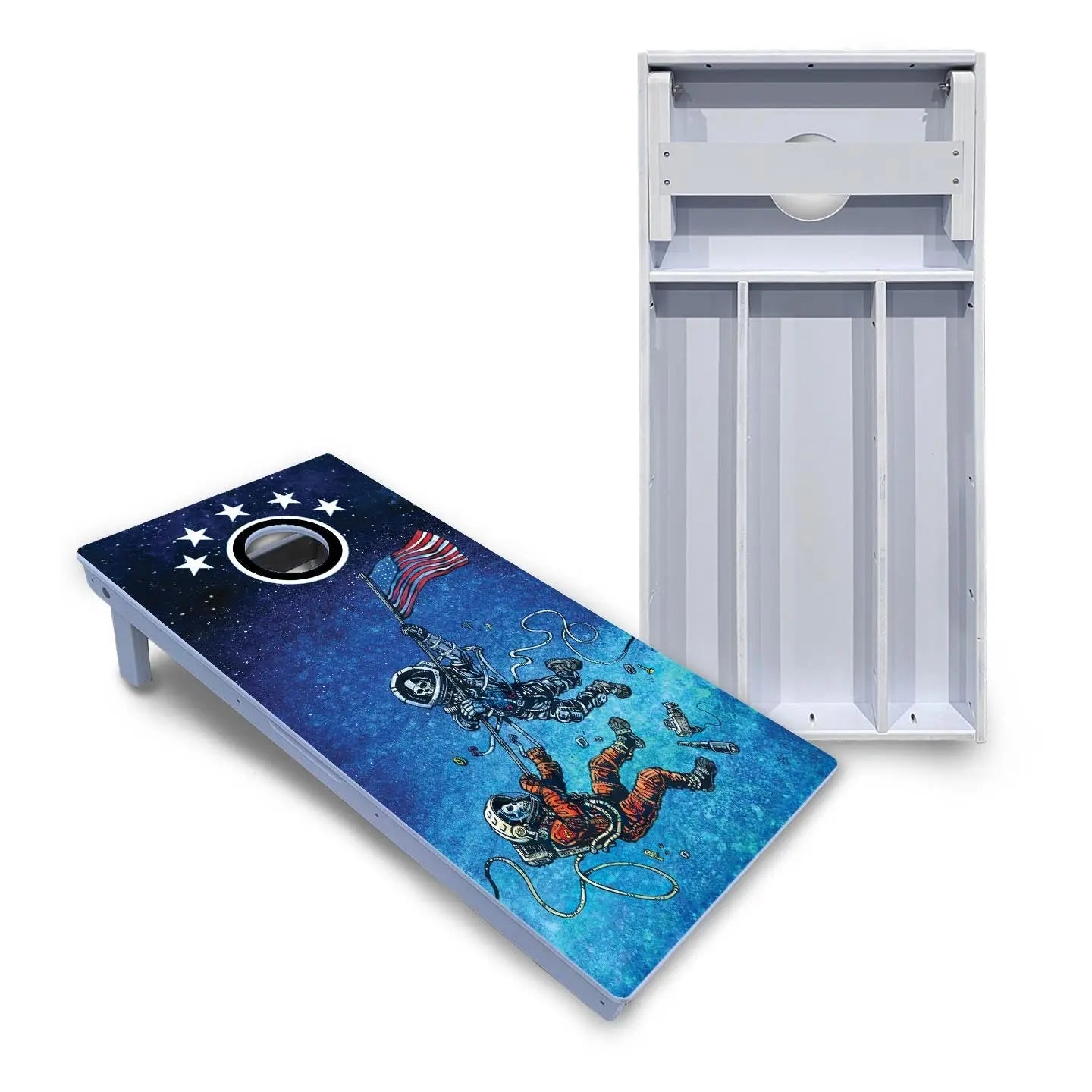 Artist Series Cornhole Boards - All Weather Series - Space Race Cornhole Solutions