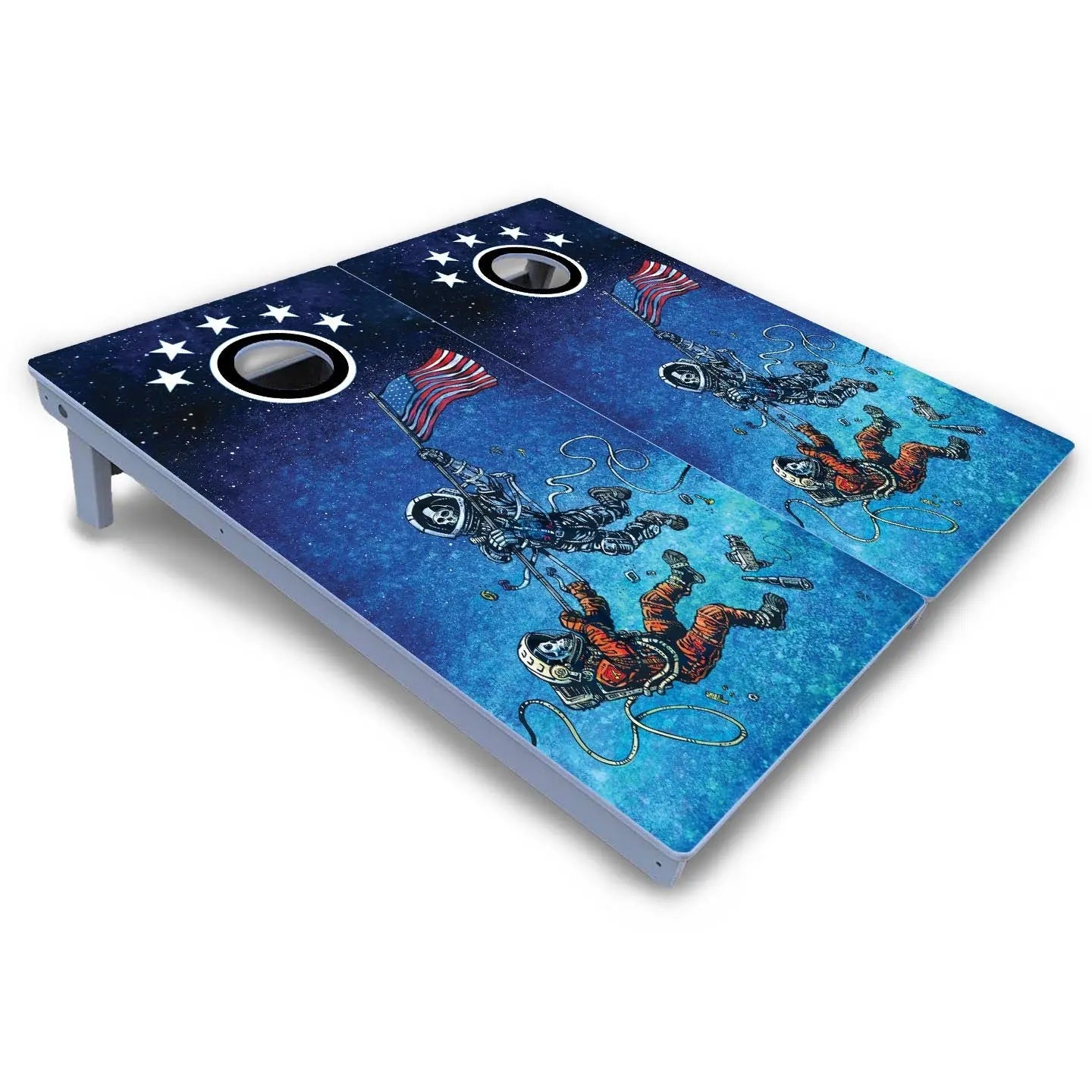 Artist Series Cornhole Boards - All Weather Series - Space Race Cornhole Solutions