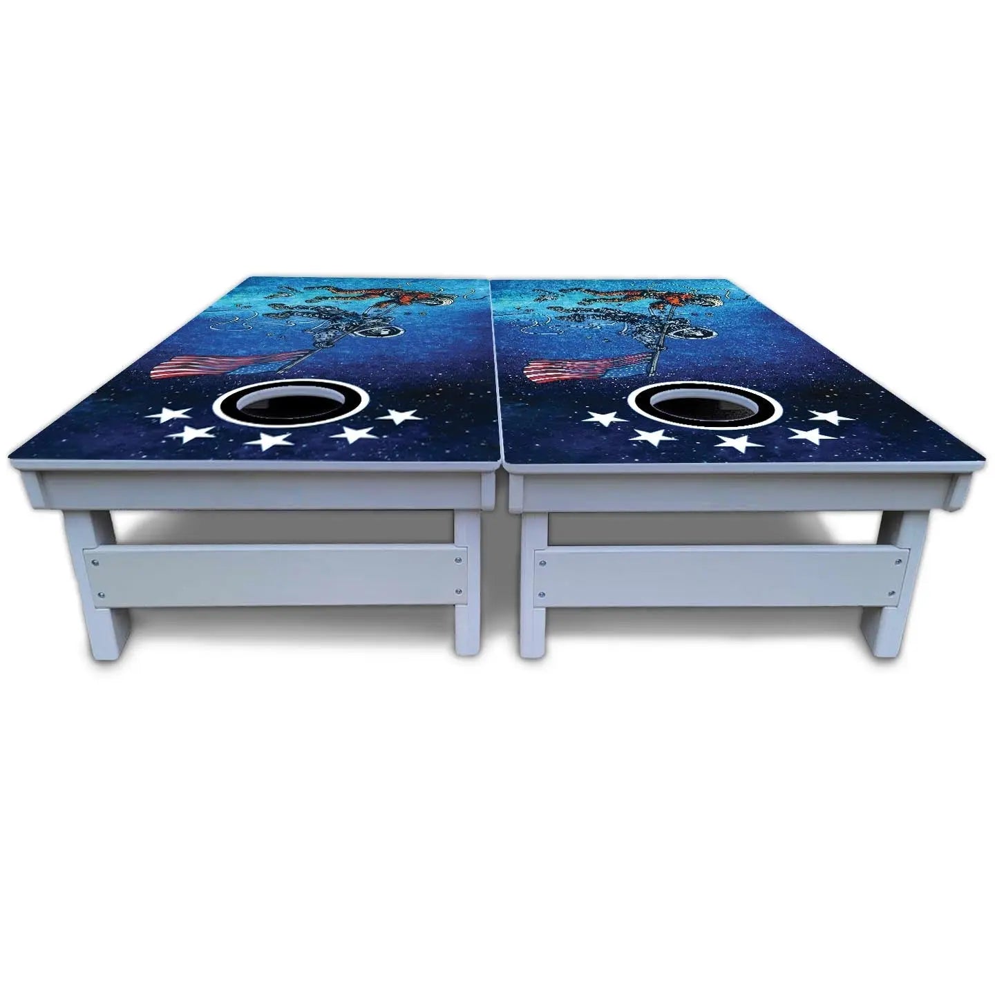 Artist Series Cornhole Boards - All Weather Series - Space Race Cornhole Solutions