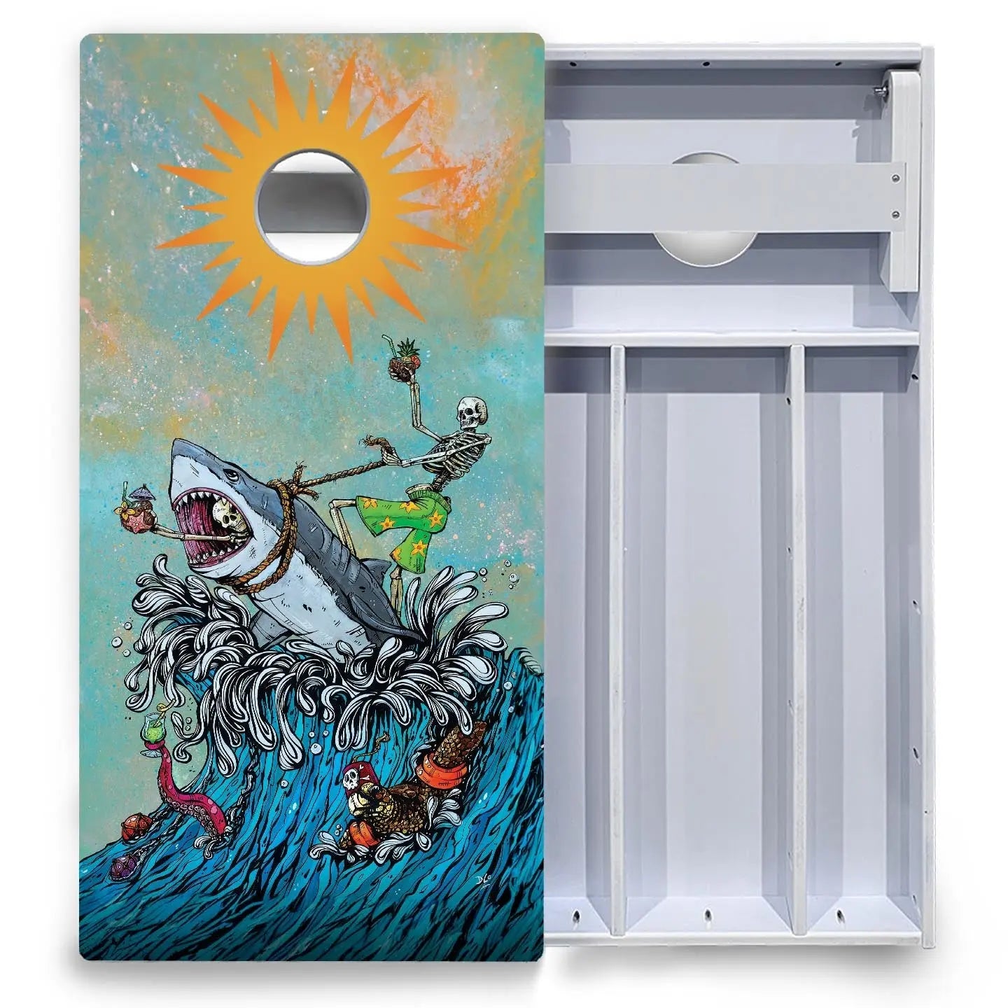 Artist Series Cornhole Boards - All Weather Series - Split Design Cornhole Solutions