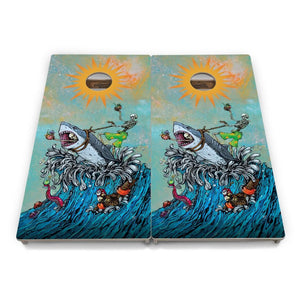Artist Series Cornhole Boards - Professional Tournament Series - Great White Wave Cornhole Solutions