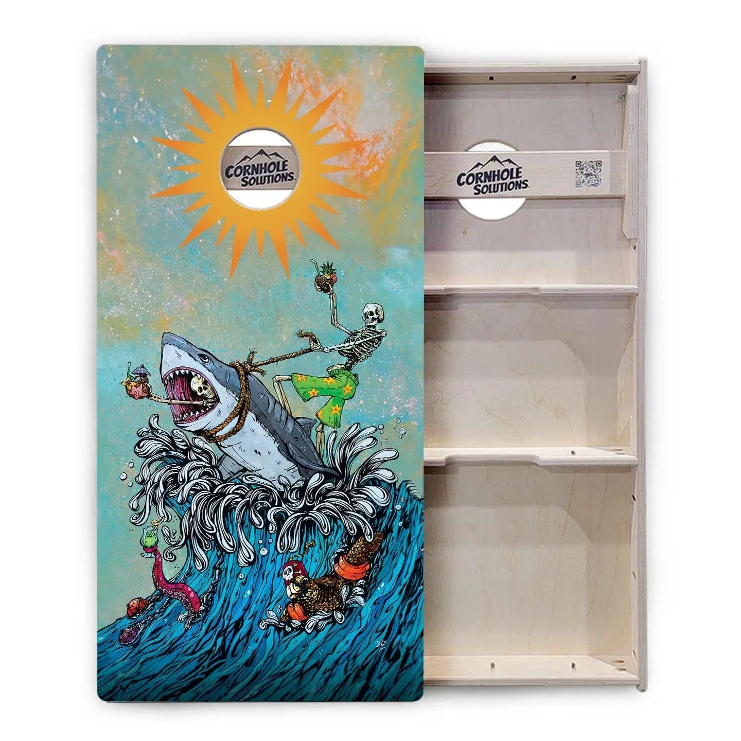 Artist Series Cornhole Boards - Professional Tournament Series - Great White Wave Cornhole Solutions