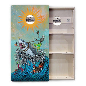 Artist Series Cornhole Boards - Professional Tournament Series - Great White Wave Cornhole Solutions