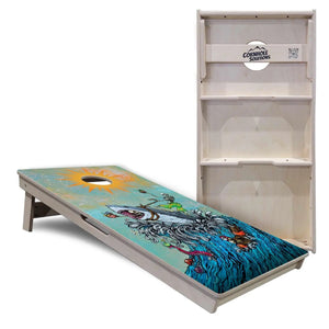 Artist Series Cornhole Boards - Professional Tournament Series - Great White Wave Cornhole Solutions