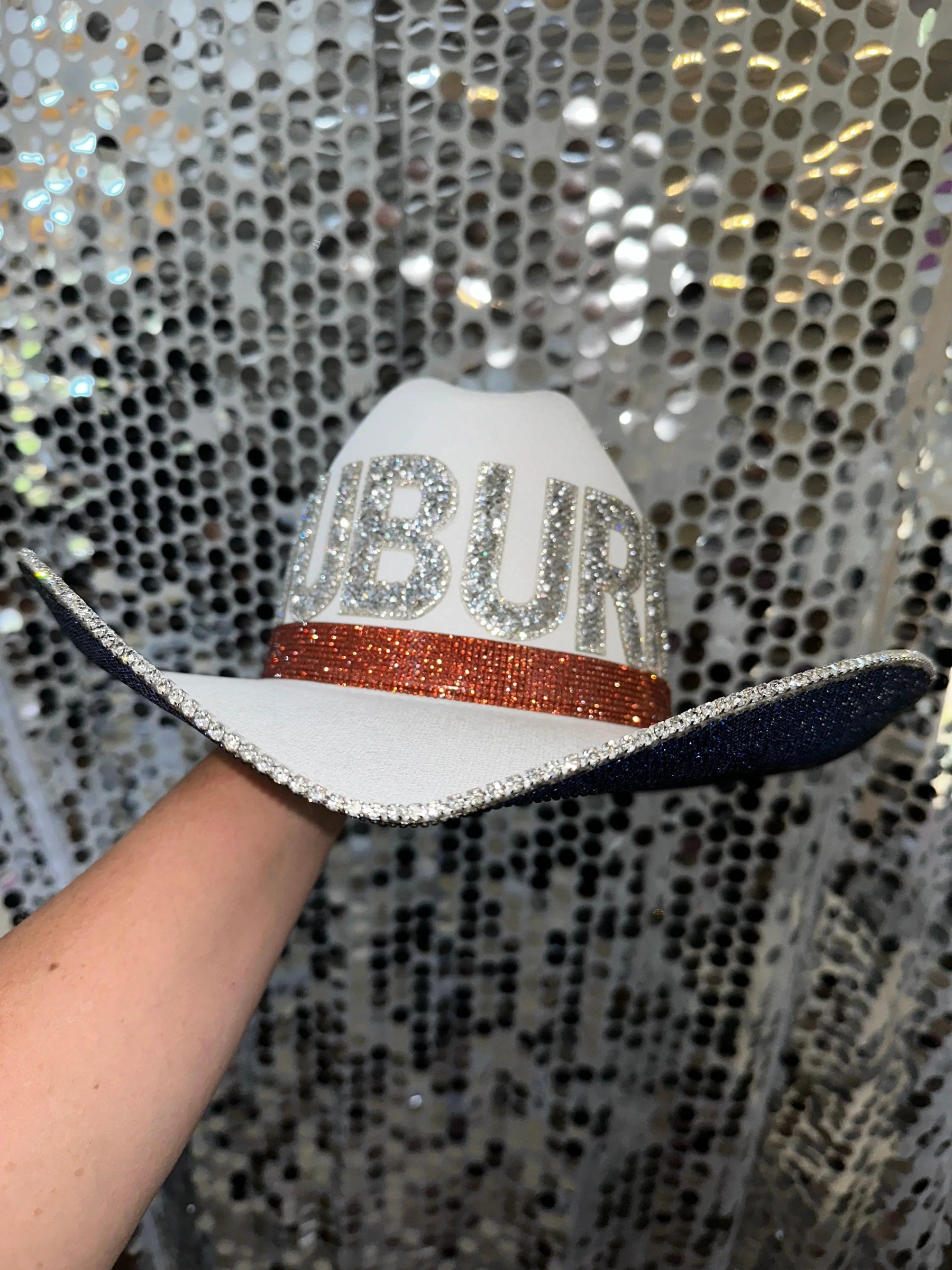 Auburn University Hat Rhinestone Cowgirl