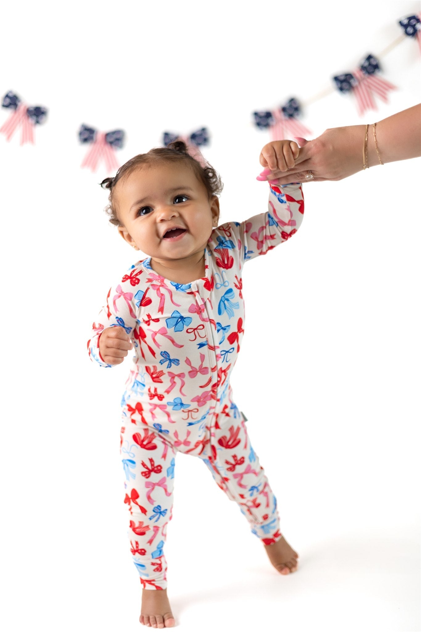 Red, White, & Blue Patriotic Bows Zippy