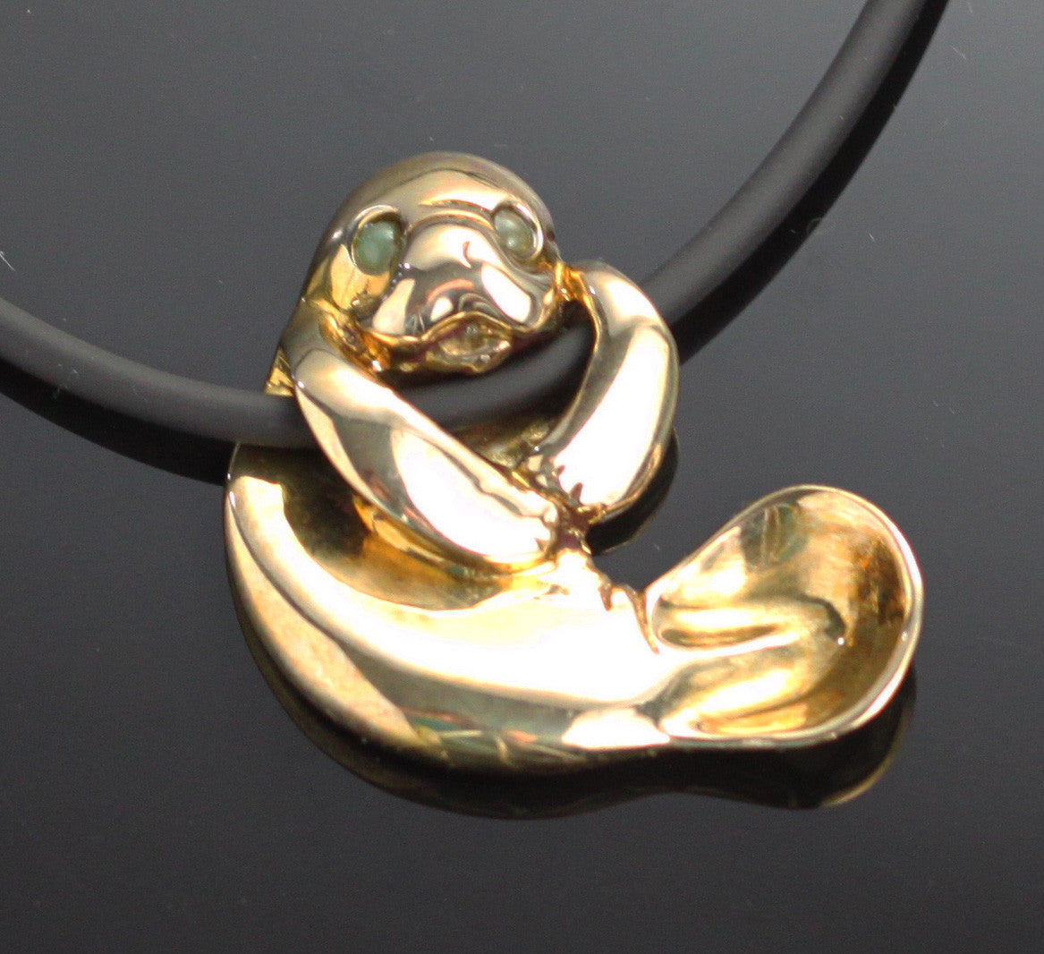 Bronze Hanging Manatee Pendant – BRS1002