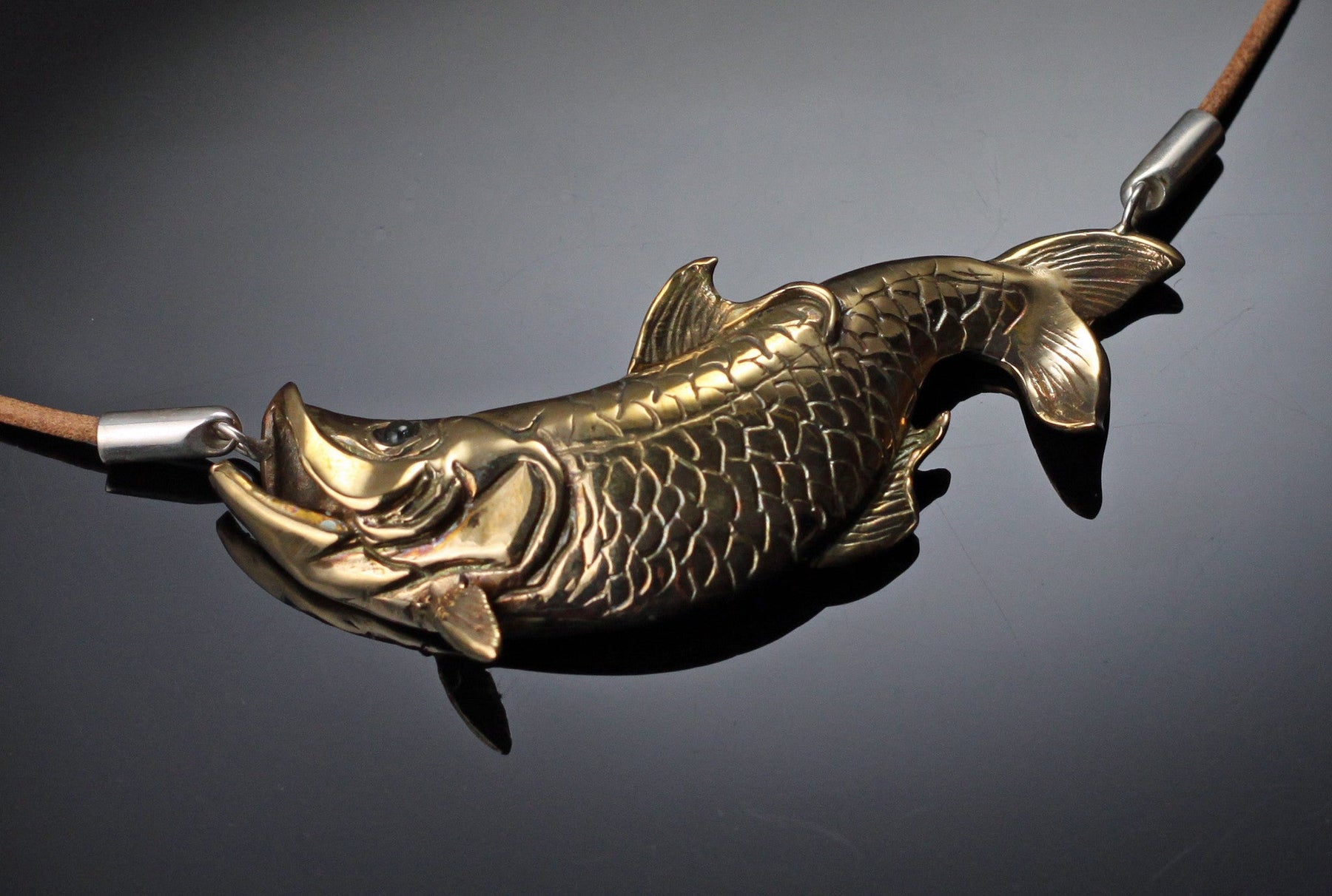 Bronze Tarpon Necklace-BRS1013