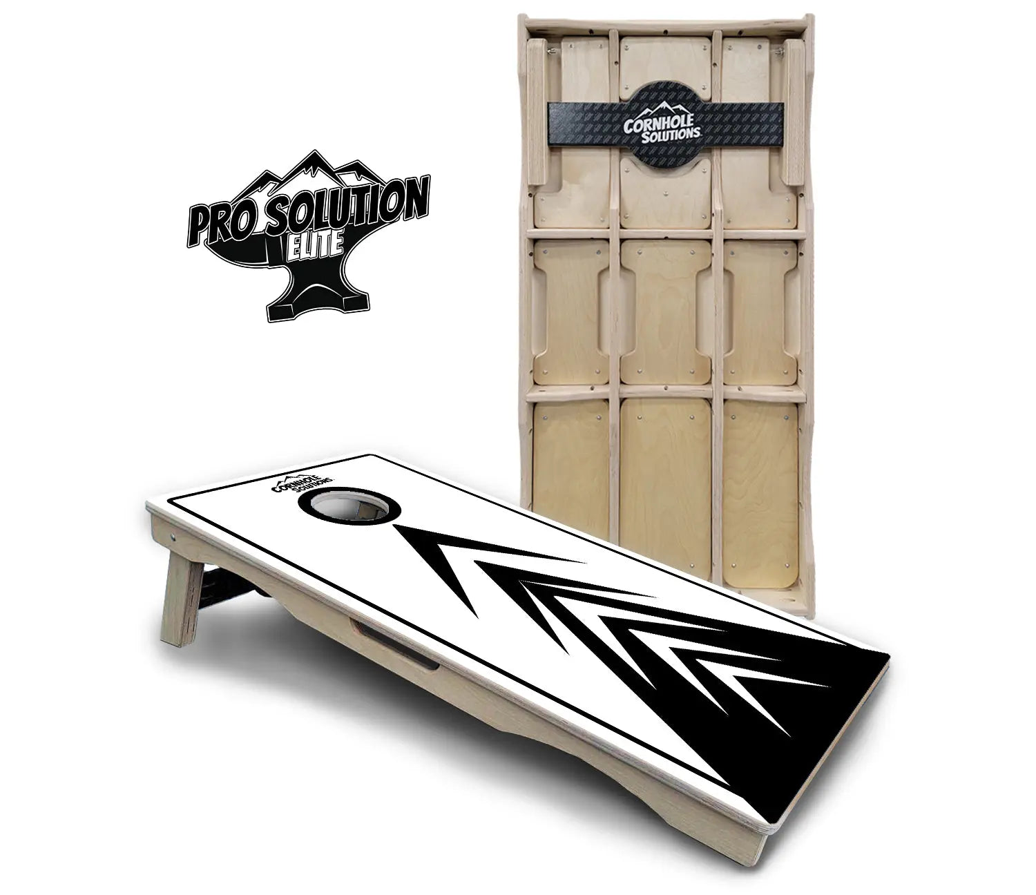 B&W Arrows Cornhole Boards - Pro Solution Elite Series Cornhole Solutions