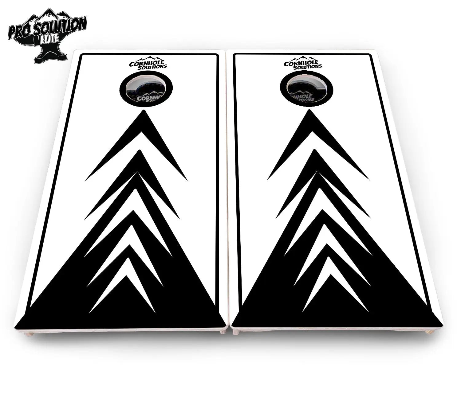 B&W Arrows Cornhole Boards - Pro Solution Elite Series Cornhole Solutions