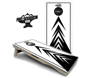 B&W Arrows Cornhole Boards - Pro Solution Elite Series Cornhole Solutions