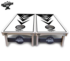 B&W Arrows Cornhole Boards - Pro Solution Elite Series Cornhole Solutions