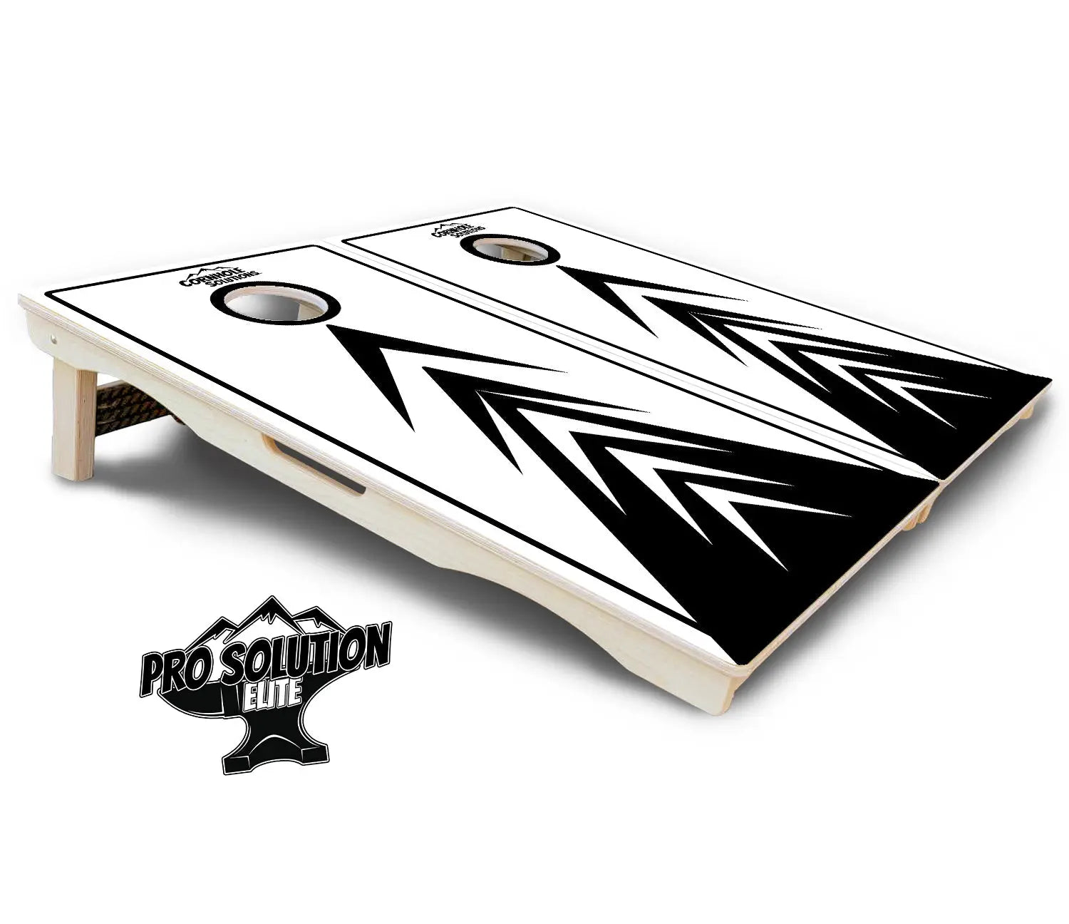 B&W Arrows Cornhole Boards - Pro Solution Elite Series Cornhole Solutions